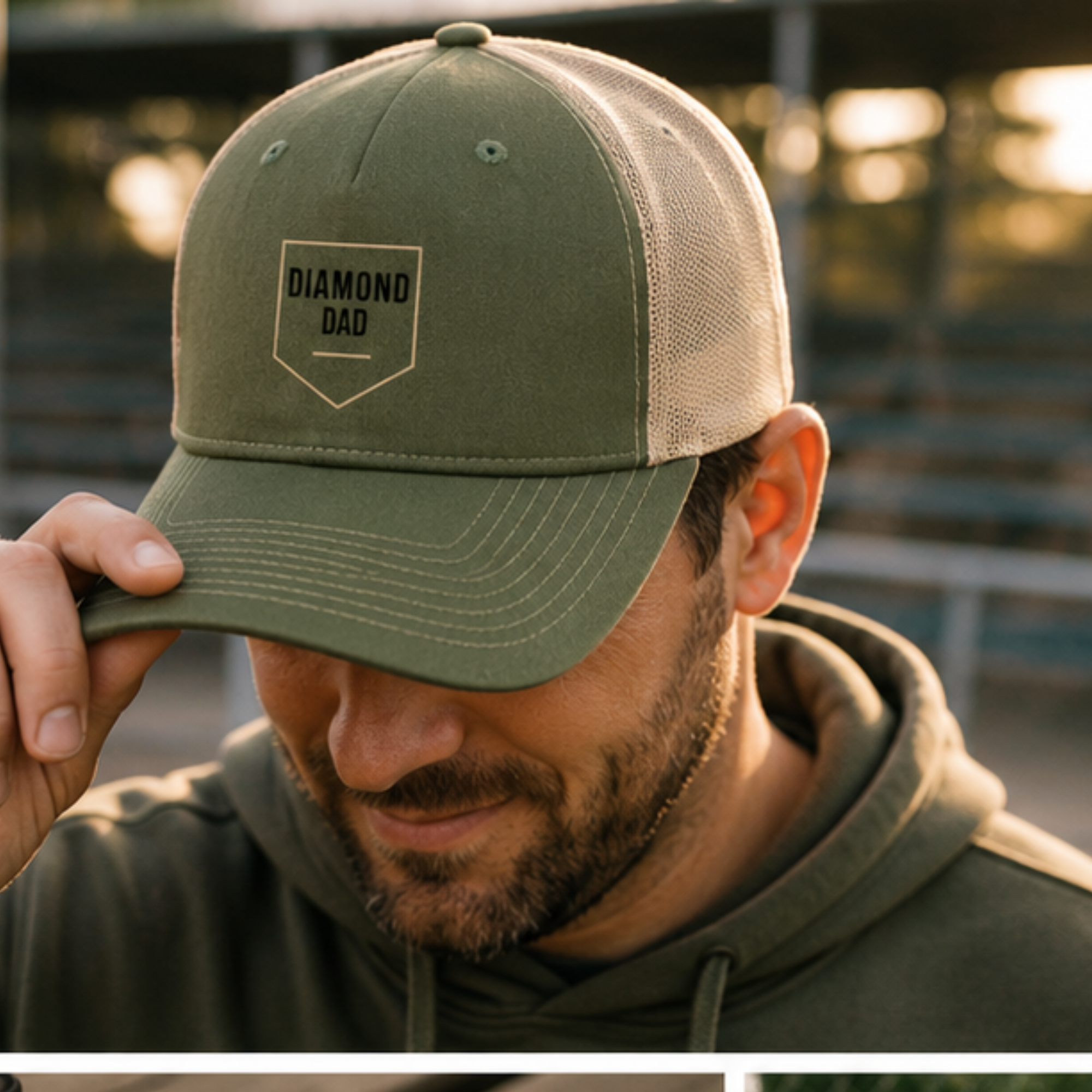 Diamond Dad Hat - Green