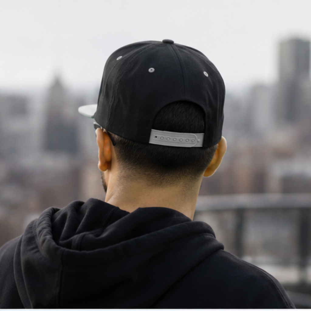Diamond Life Baseball Snapback Hat - Black/Grey
